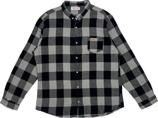 Grey Checkered Flannel